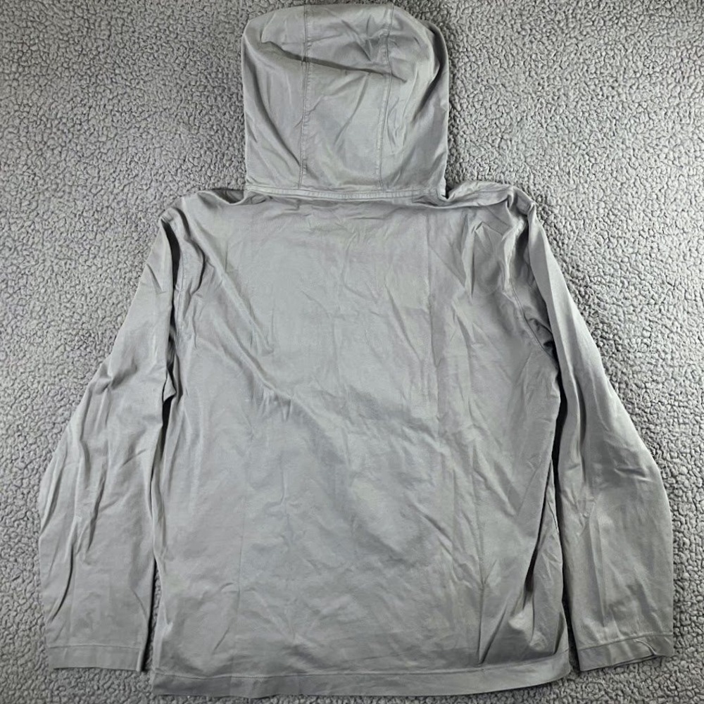 Banana Republic Mens Large Chrome Grey 100% Supima Cotton‎ Authentic Tee Hoodie - Picture 3 of 10